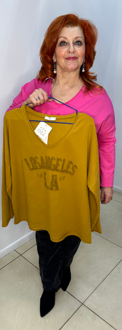 Итальянский лонг слив с буквенным принтом