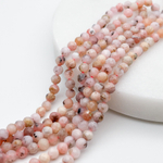 Опал граненый, размер около 3,7-4 мм, цена за отрезок 19 см (1/2 нити)