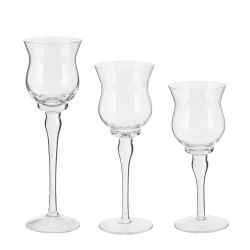 GAEM Набор из 3-х подсвечников, L23 W11,5 H33 см