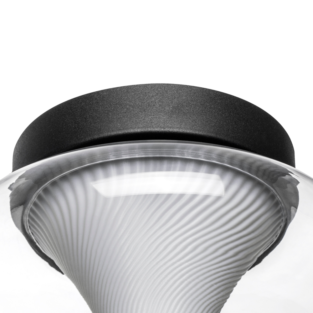 612017 Люстра PALERMO 8W LED 350LM G ЧЕРНЫЙ/ПРОЗРАЧНЫЙ 3000K