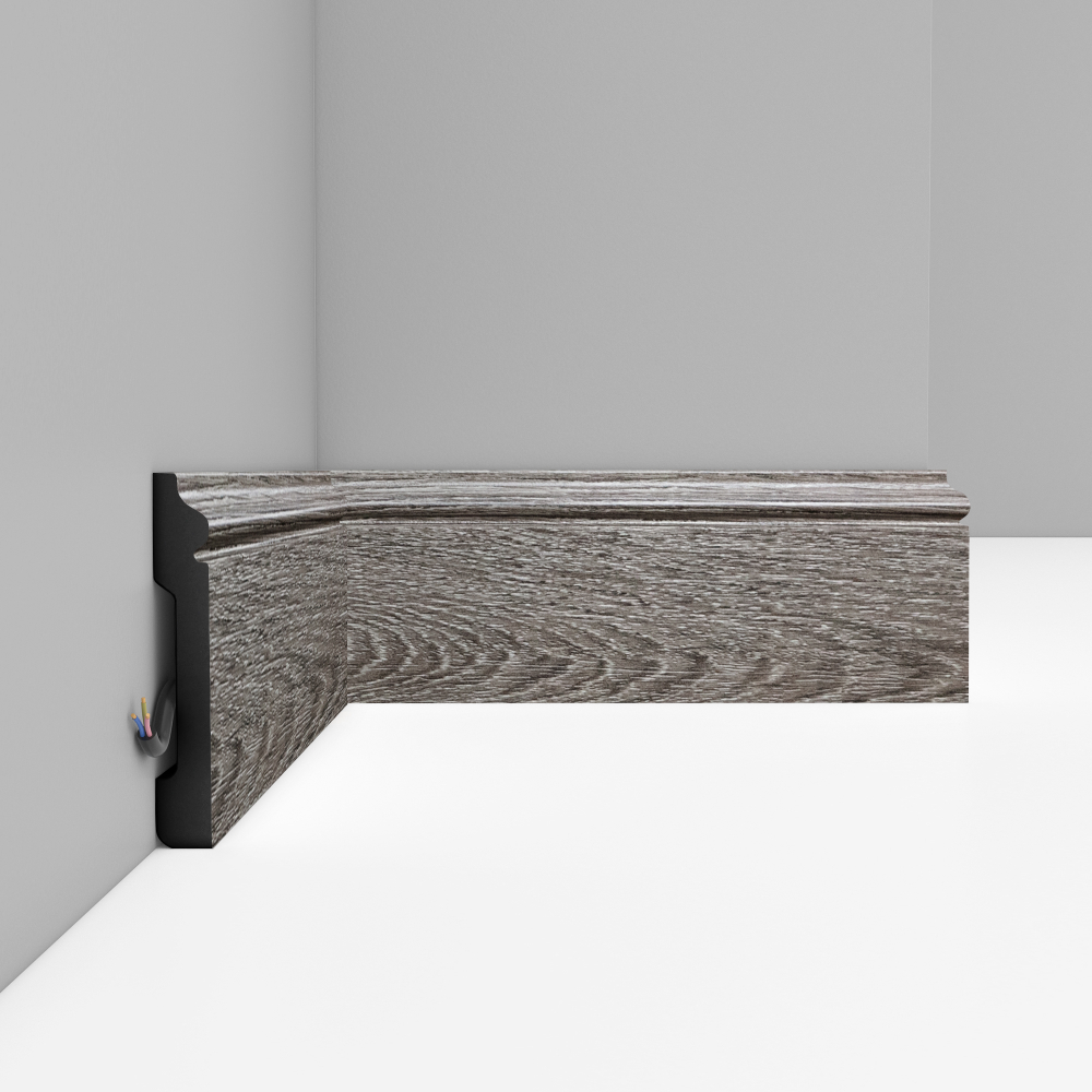 Плинтус напольный Decomaster D005-86 79х13х2400мм