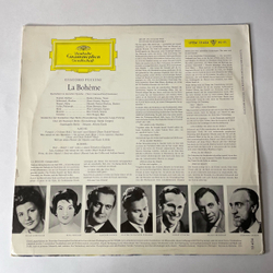 Винтажная виниловая пластинка LP G. Puccini, Pilar Lorengar, Rita Streich, S ndor Konya, Dietrich Fischer Dieskau La Boheme Опера Богема Пуччини (Германия 1962)