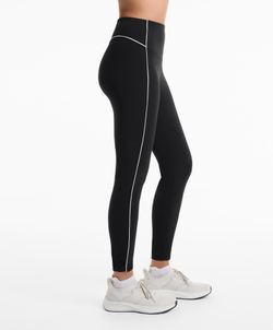 OYSHO Легинсы Comfortlux с высокой талией и окантовкой длиной 65 см до щиколотки, черный