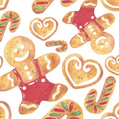 Акварельные имбирные пряники