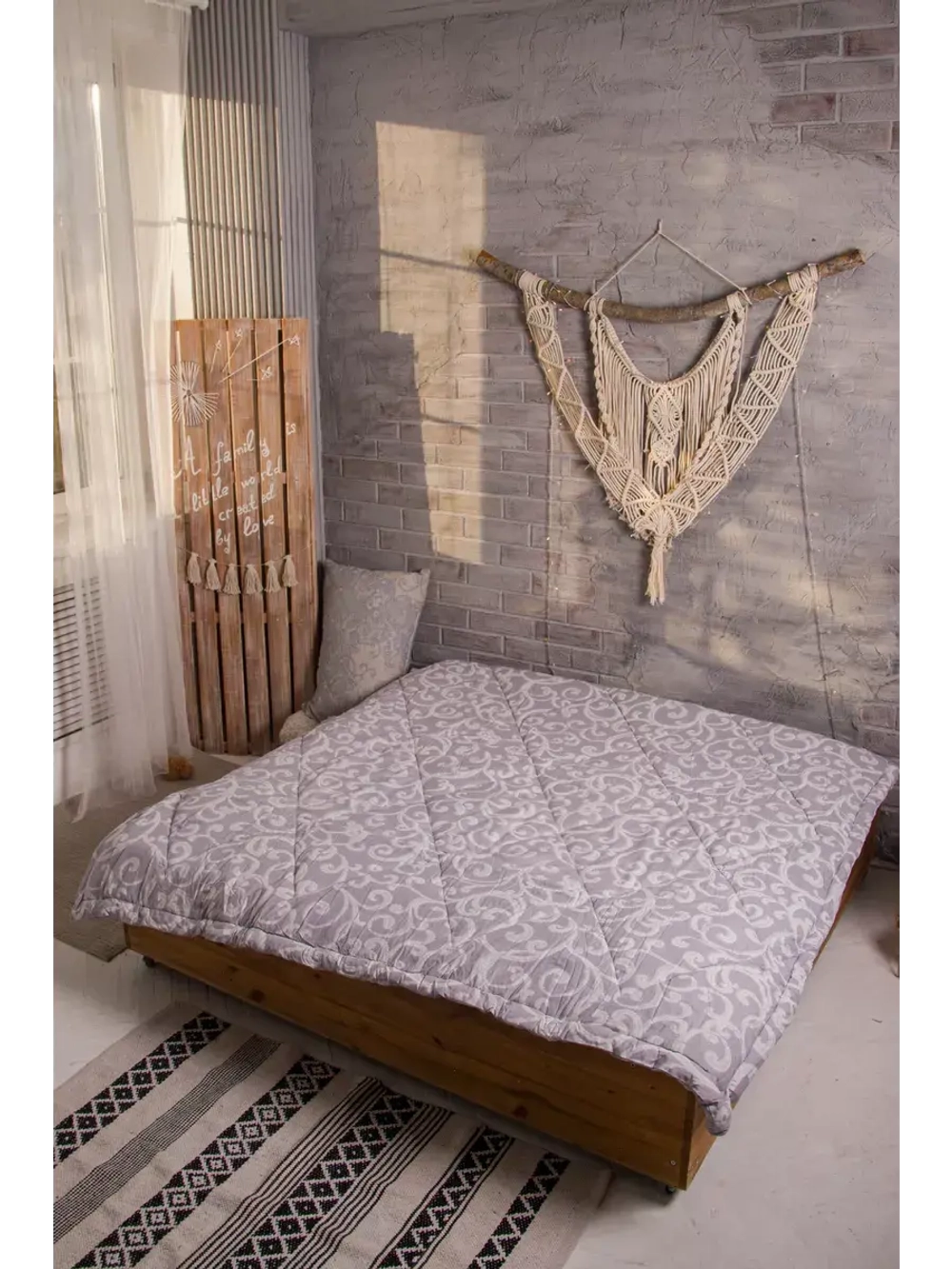 Одеяло лен евро макси 220х240 легкое летнее всесезонное