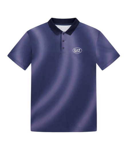 Теннисное поло EA7 Tennis Pro - blue shade