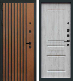 Входная дверь в квартиру Лекс Гранд антик / №110 Сосна белая