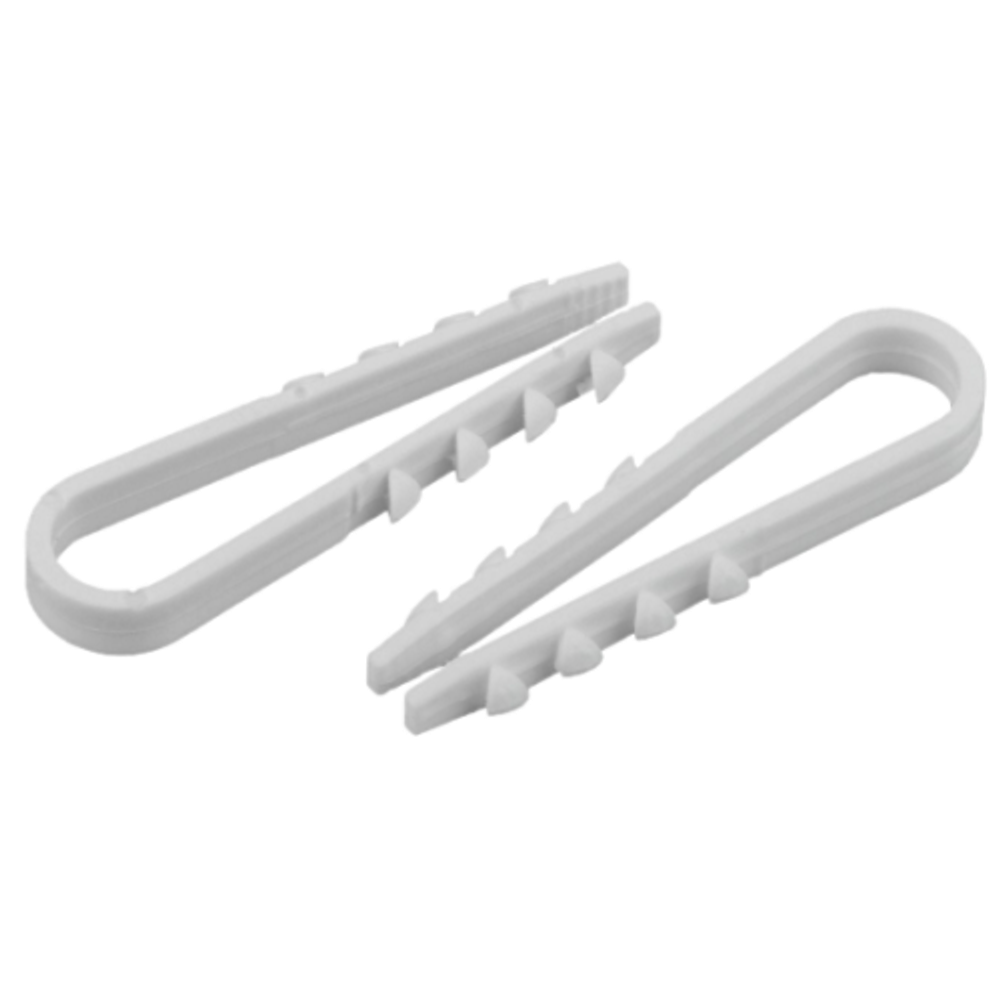 Дюбель хомут ЭРА NO-224-557 для круглого кабеля 11-18 мм белый (10 штук)