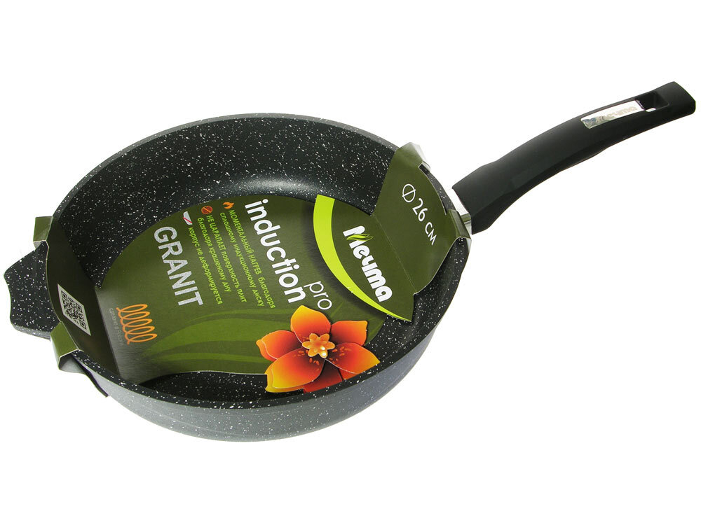 Сковорода 26см Гранит black Induction Pro