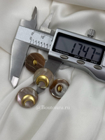 Пуговицы перламутровые с полумесяцем