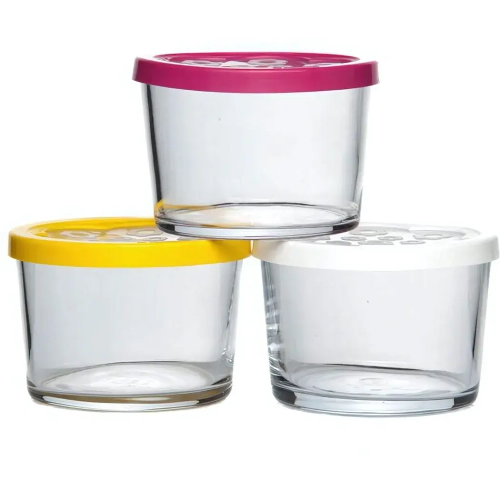 Набор банок для хранения 3шт 220мл «Бейзик» 98740B1
