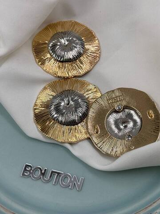 Пуговицы биколорные массивные рельефные