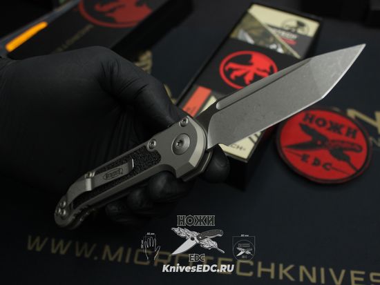 Нож Microtech LUDT T/E Gen III 1136-10APNC Natural Clear Apocalyptic Standard - рукоять алюминий, клинок М390МК