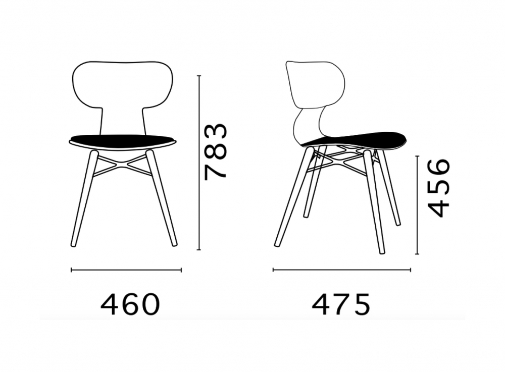 Стул пластиковый с обивкой Papatya Yugo-S Wox Soft