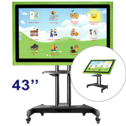 Интерактивный стол логопеда "Антошка", трансформер 43"