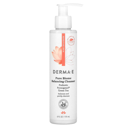 DERMA E, Pure Biome, балансирующее очищающее средство, 175 мл (6 жидк. унц.)