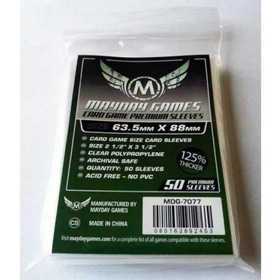 Протекторы Mayday (премиум, 50 шт., 63,5 мм*88мм): прозрачные