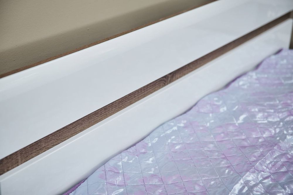 Коллекция Ультра Кровать 1200 с подъемным мех. Белый/Белый гл. (+ ортопед)