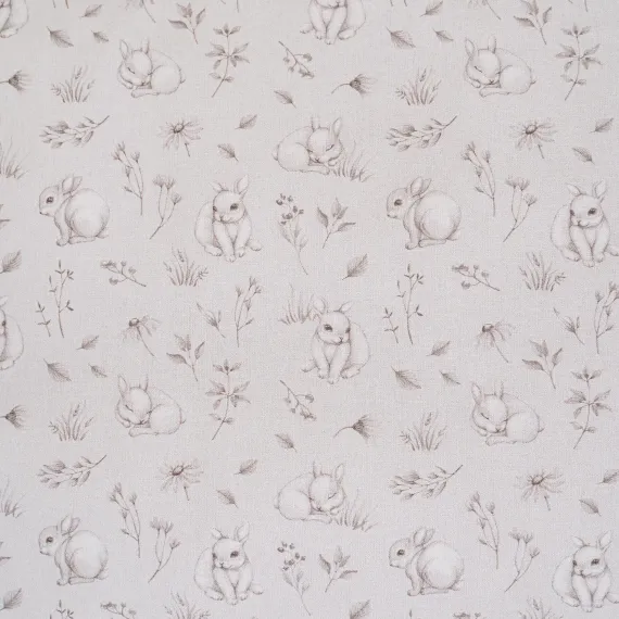 Комплект постельного белья Lollycottons Кролик Лаппин универсальный 6 предметов, Желтый