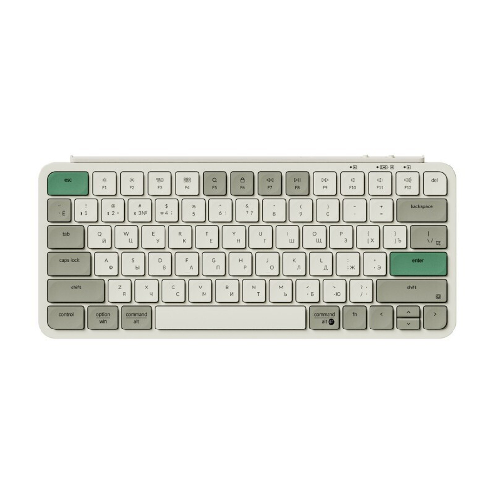 Беспроводная ультратонкая клавиатура Keychron B1 Pro, 77 клавиш, ножничные переключатели, цвет Retro Green (B1P-K12)