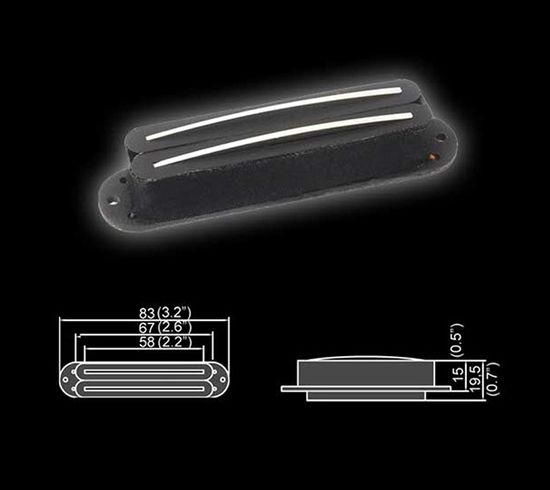 BHS-94ABridge-BK Звукосниматель магнитный, сингл, бриджевый, черный, Belcat