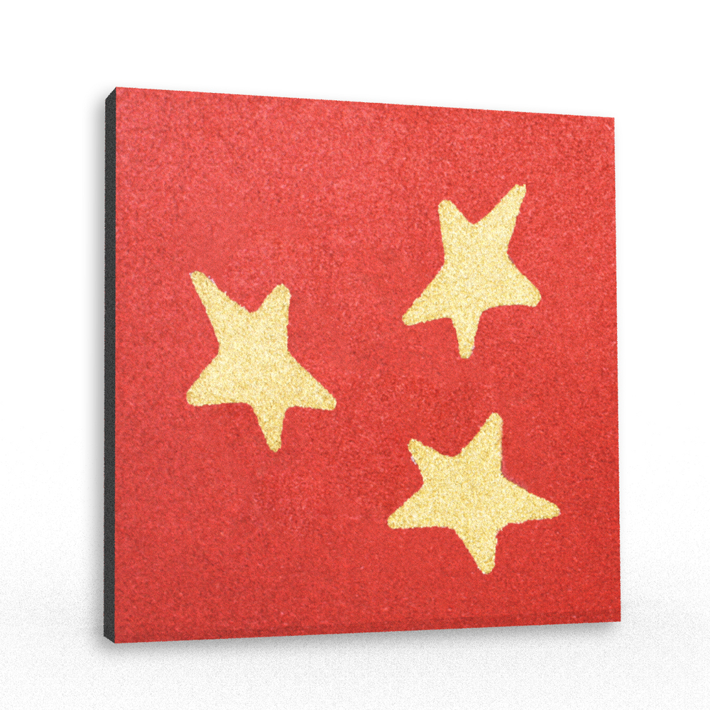 Резиновая плитка с рисунком Звезды 500х500x40 мм тротуарная