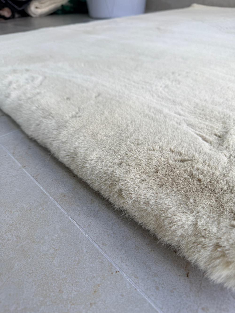 Ковер меховой имитация кроличьего меха