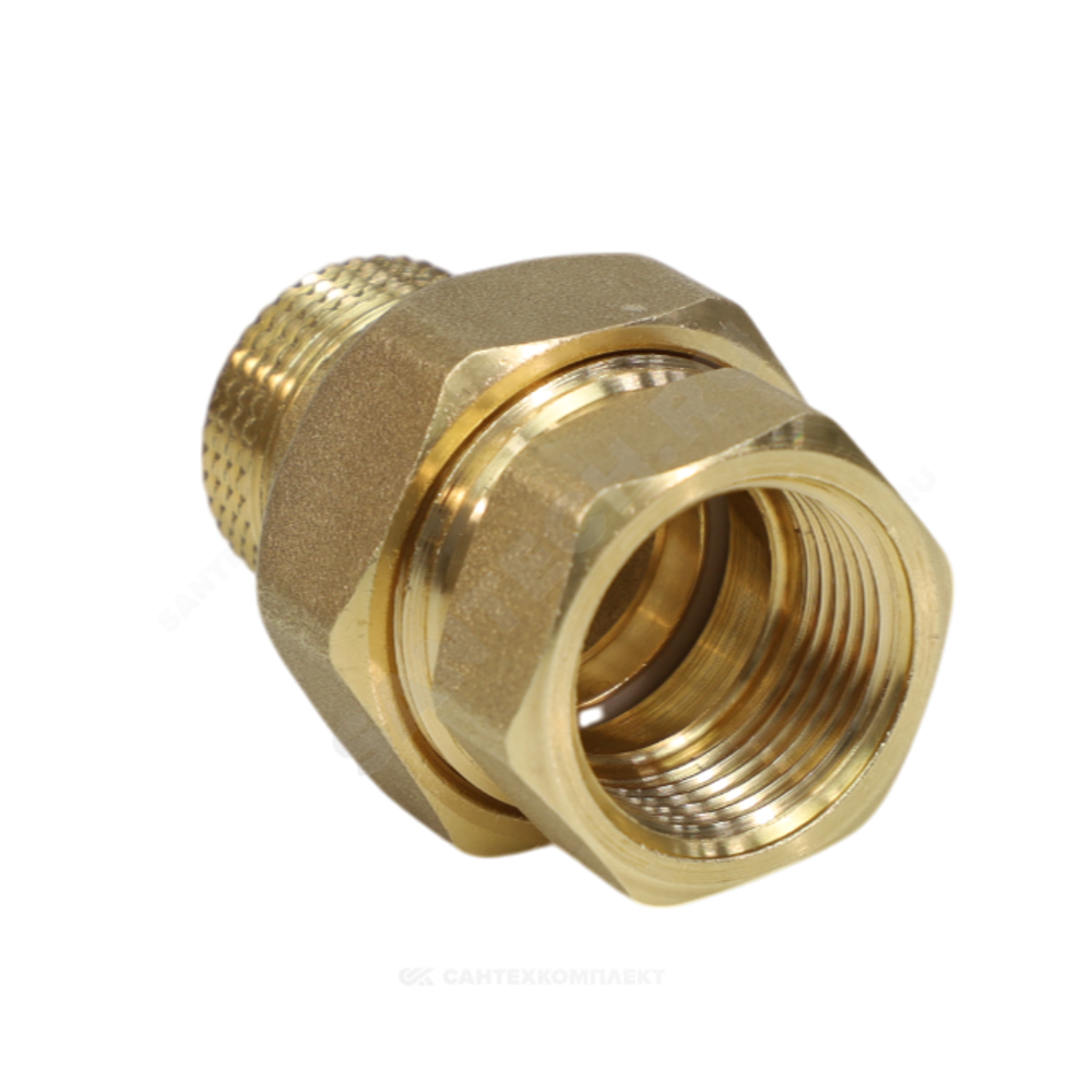 Соединитель латунь американка Ду 32 (1 1/4") прямой ВР/НР R18 Giacomini R18Y006