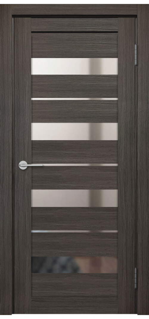 Межкомнатная дверь X-5 / Цвет тон Грей / Зеркало / Двери Верда