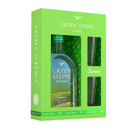 Водка Green Steppe Summer подарочный 0.5 л