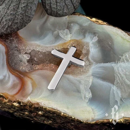 Накрутка "Mirror Cross" - Белое золото