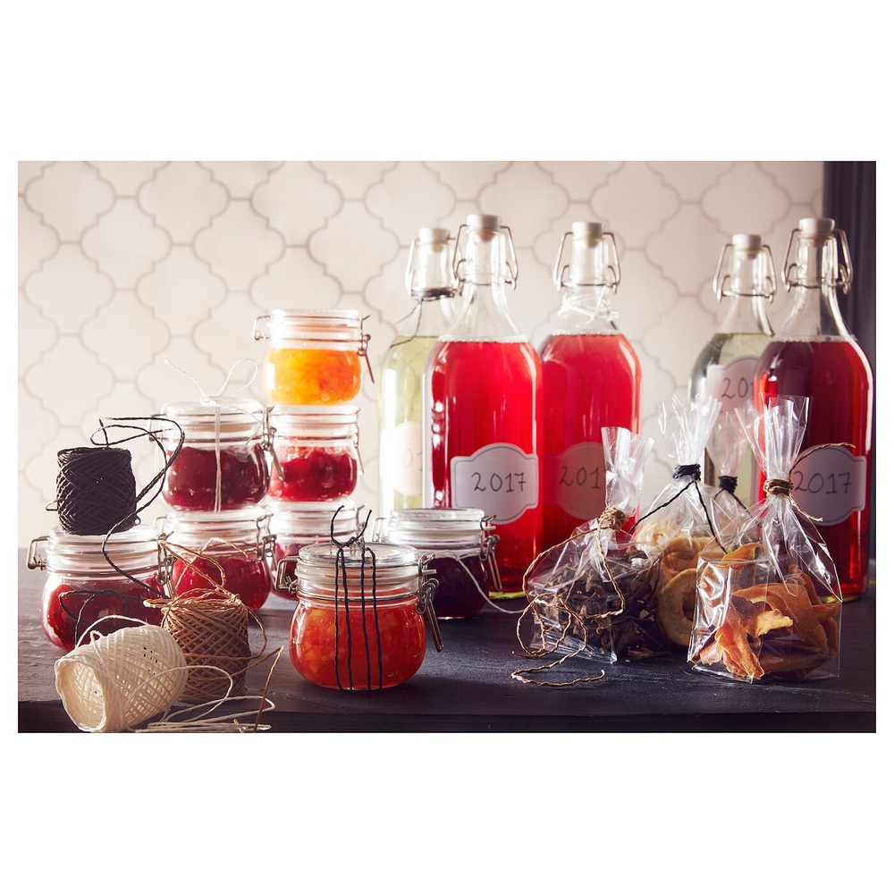 Банка для продуктов с крышкой IKEA KORKEN (КОРКЕН), Стекло, 0,5 л