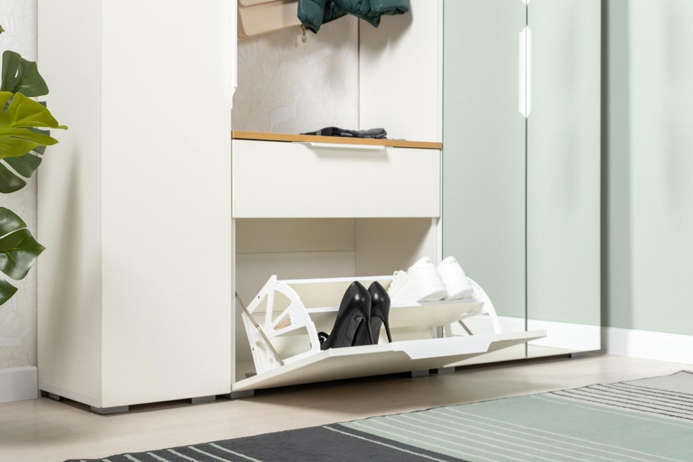 Октава Тумба для обуви 16.127 Серый графит/Дуб Вотан