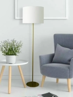 Торшер напольный с абажуром в гостиную современный