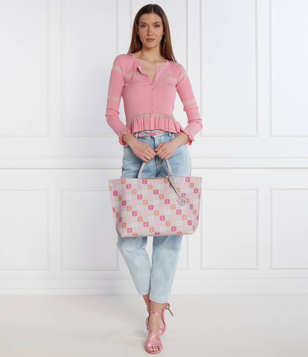 Кожаная сумка-шопер CARRIE Pinko - лавандовый(102832 A1EM)