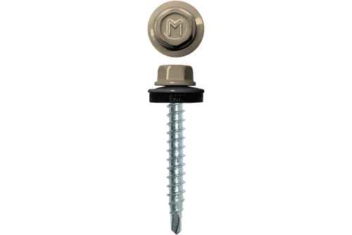 Саморез кровельный Daxmer 4,8х35 RAL 1015 (250) сверло №1