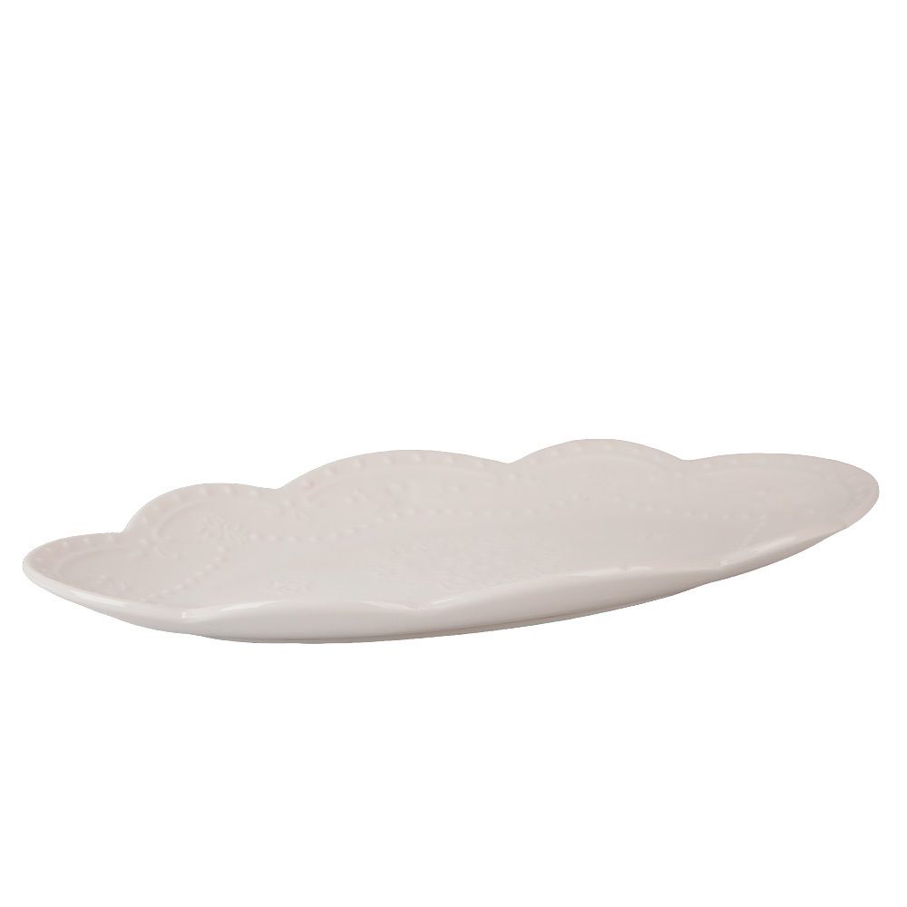 Блюдо " " 24х15,5х2см (min12) (фарфор) (транспортная упаковка)