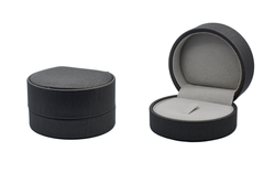Футляр под кольцо/кольца (графитовый, к/з)