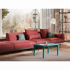 Столик кофейный Saga, 50х70 см, сине-зеленый