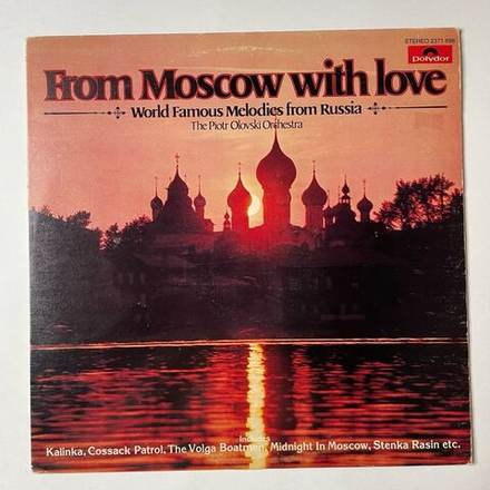 Винтажная виниловая пластинка LP Piotr Olovski Orchestra Оркестр Петра Оловского From Moscow With Love (Canada 1976)