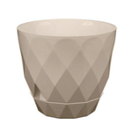 Горшок для цветов Laurel D277 мм, 9,3 л с поддоном (бежевый)