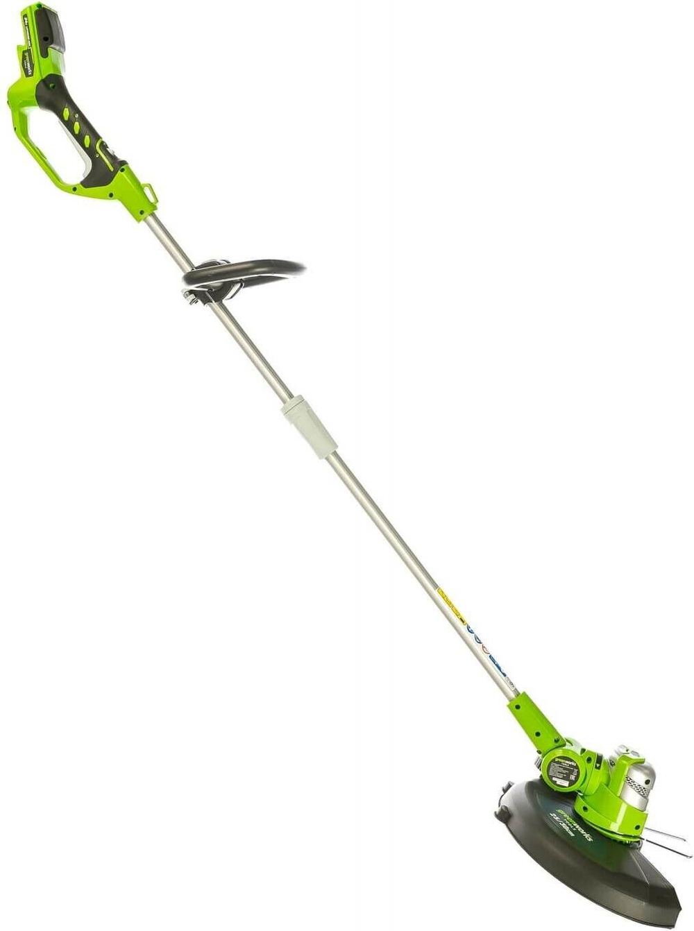 Триммер электро Greenworks 21217 нижний двигатель 500Вт леска 1.6мм 33см 21217