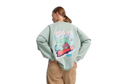 Свитшот RoadLike Mountain monster XL, мятный