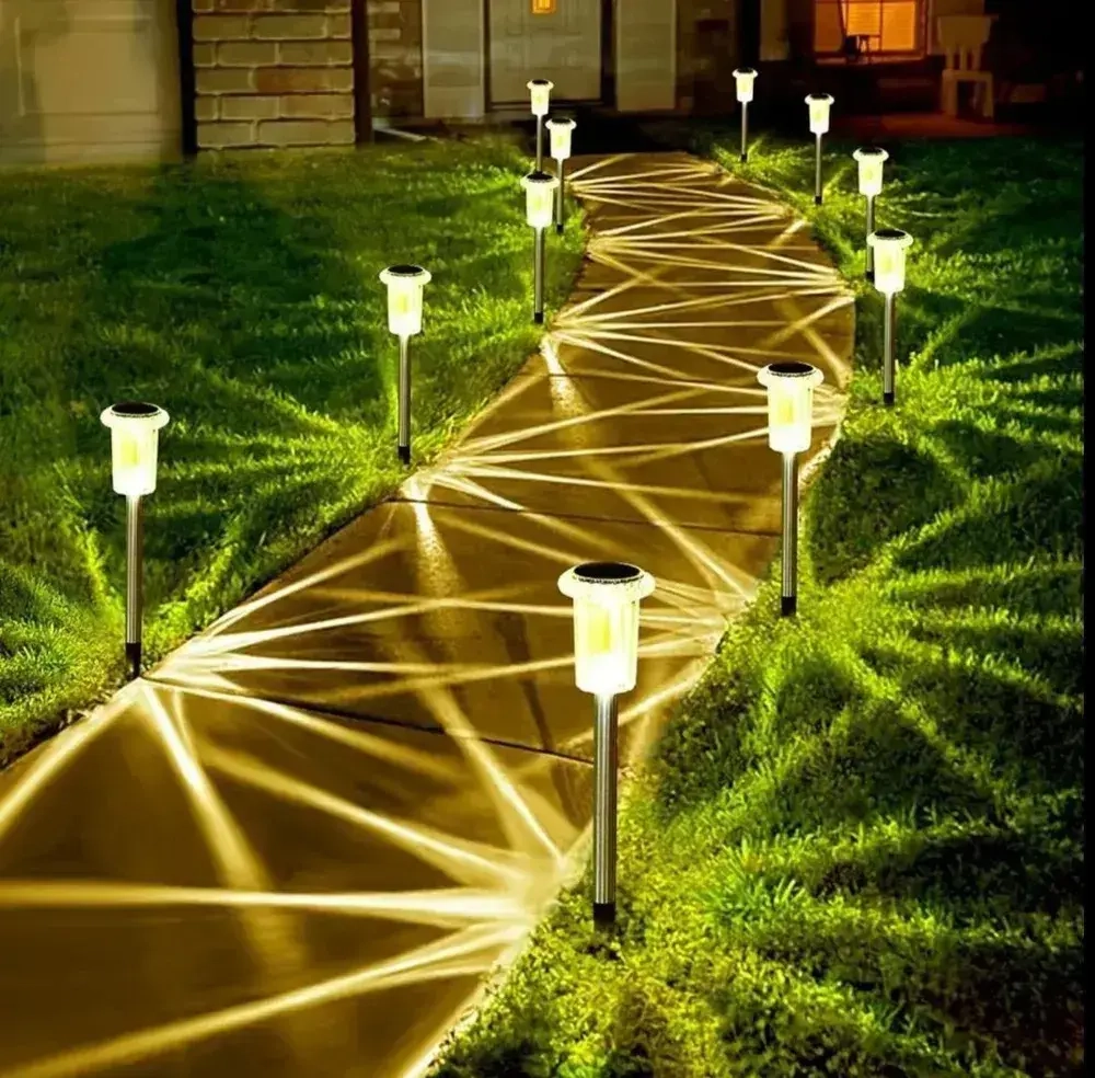 Светильник на солнечной батарее уличный 6 шт, ЖЕЛТЫЙ