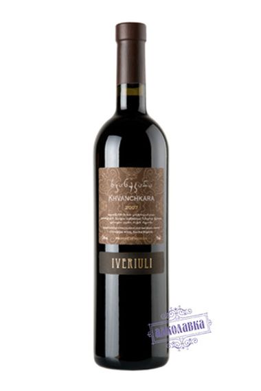 Ивериули. Хванчкара красное полусладкое вино. 0,75 Л