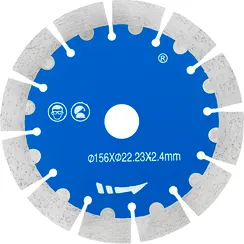 Диск алмазный отрезной для штроборезов CWG, Ø 156, арт. 15622C