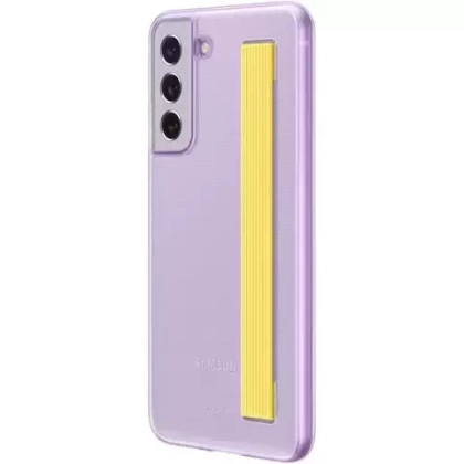 Чехол накладка Samsung Slim Strap Cover S21 FE violet