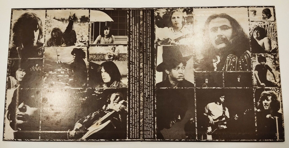 Винтажная виниловая пластинка LP Crosby, Stills, Nash and Young deja vu (Japan 1971)