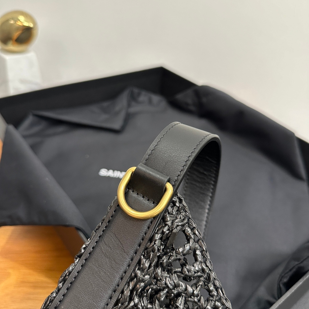 Saint Laurent Oxalis Bag In Raffia