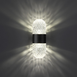 359296 STREET NT24 724 черный Светильник ландшафтный настенный IP65 LED 14W 4000K 175-265V ESTIMA